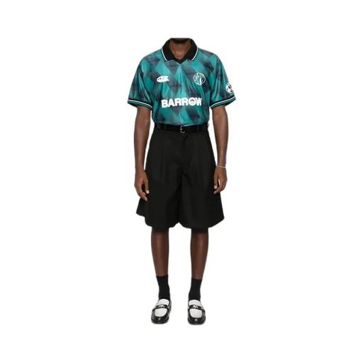 Geometric Pattern Polo Shirt