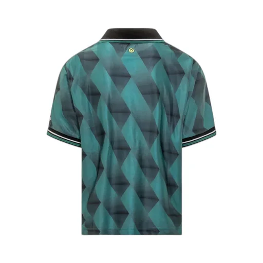 Geometric Pattern Polo Shirt