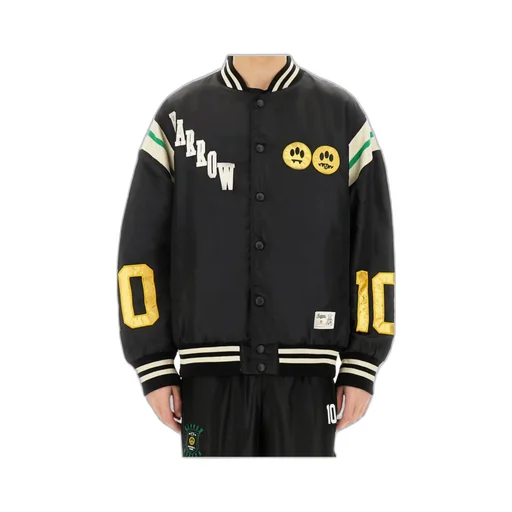 Logo Embroidered Bomber Jacket