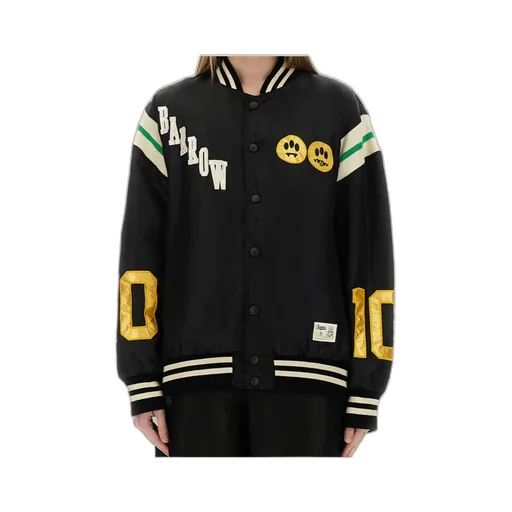 Logo Embroidered Bomber Jacket