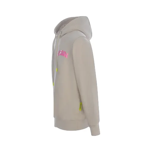 Logo Pattern Hooded Pullover