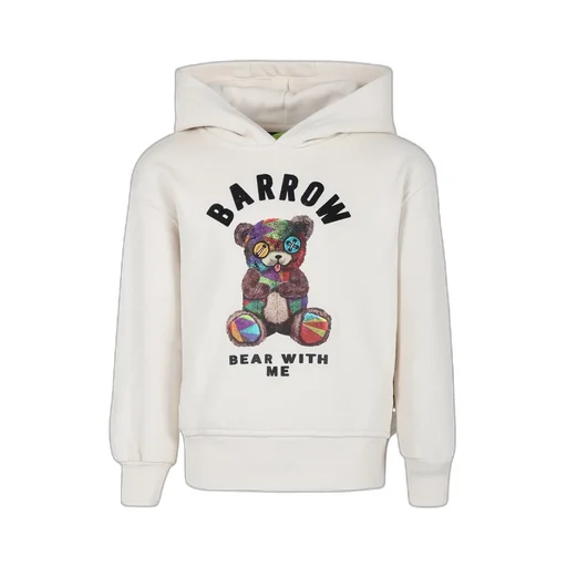 Kids Logo Flocked Teddy Bear Hoodie