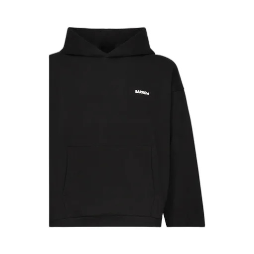 Logo Printed Long-Sleeved Hoodie