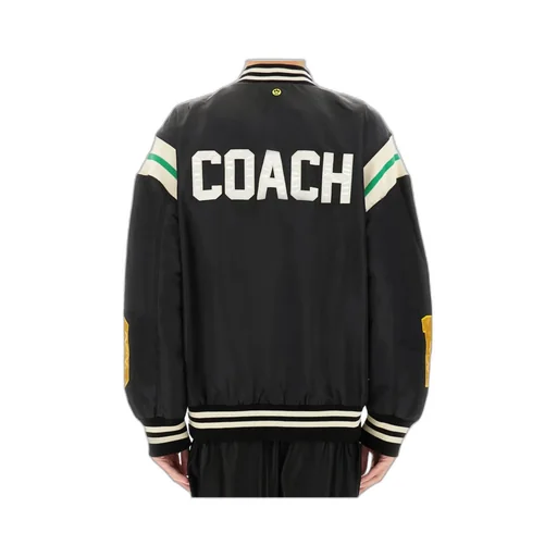 Logo Embroidered Bomber Jacket