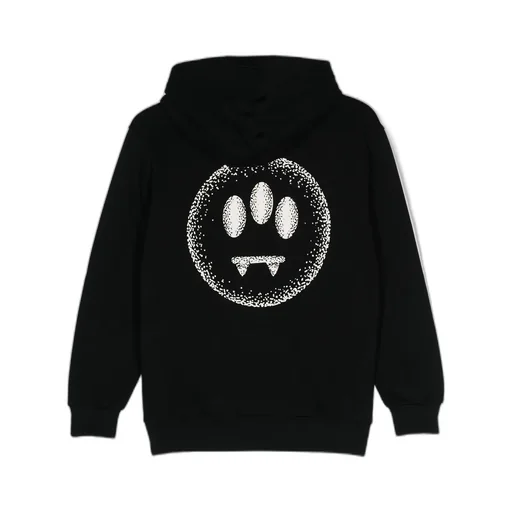 Smiley-Print Cotton Hoodie