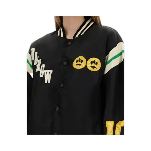 Logo Embroidered Bomber Jacket