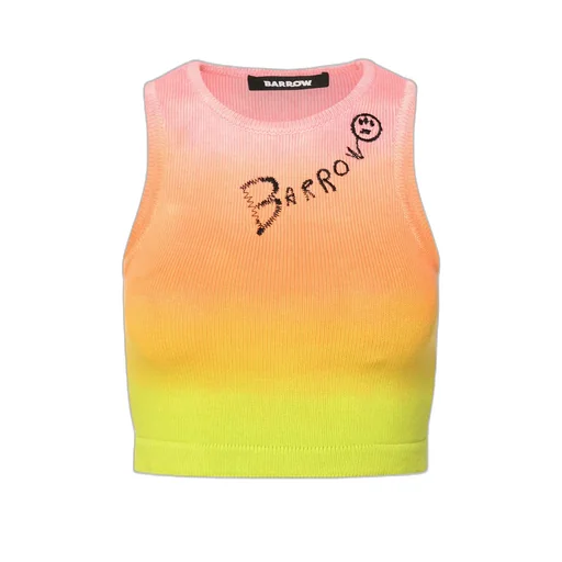 Rainbow Knitted Crop Top