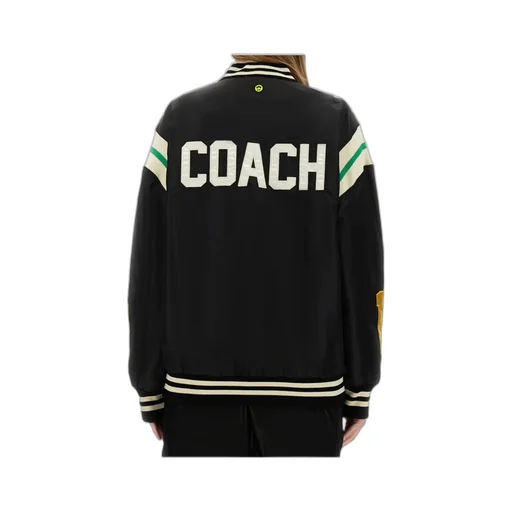 Logo Embroidered Bomber Jacket