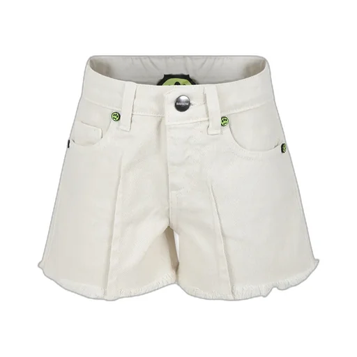 Edge Frayed Denim Shorts