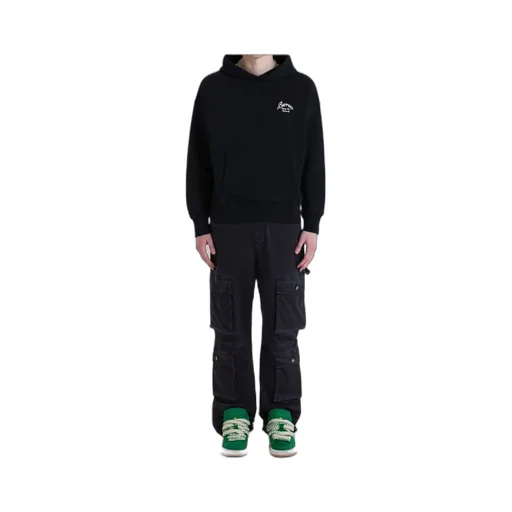 Mid-Rise Straight-Leg Cargo Trousers