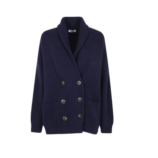 Button Shawl-Collar Cardigan