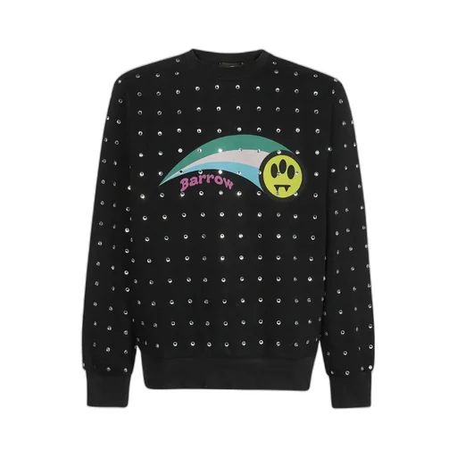 Crystal-Embellished Graphic-Print Sweatshirt