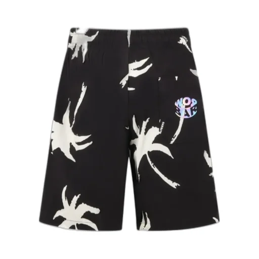 Graphic-Print Elasticated Shorts