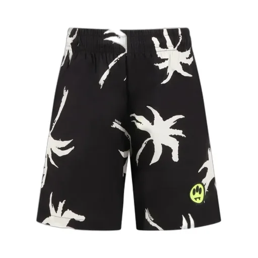 Graphic-Print Elasticated Shorts