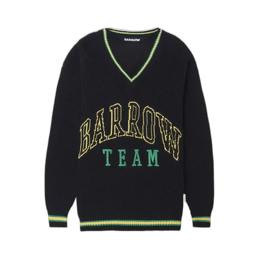 Logo Embroidery Knit Sweater