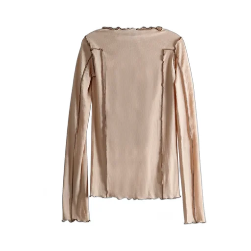 Boat Neck Long-Sleeved T-Shirt