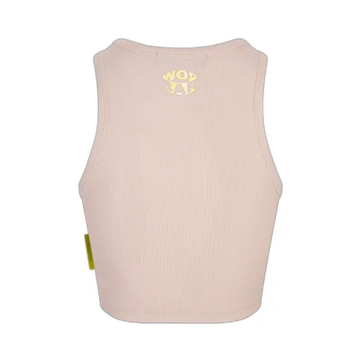 Rubberised-Logo Crewneck Tank Top