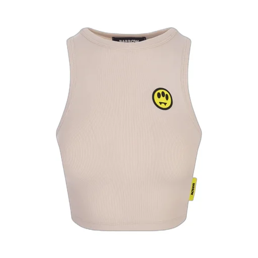 Rubberised-Logo Crewneck Tank Top