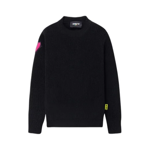Crew-Neck Intarsia-Knit Sweatshirt