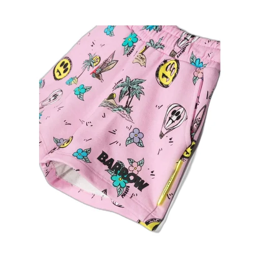 Graphic-Print Track Shorts