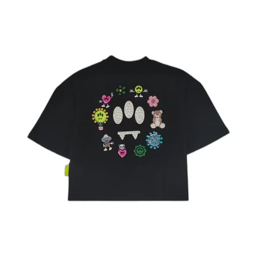 Rhinestone-Embellished Logo-Print T-Shirt