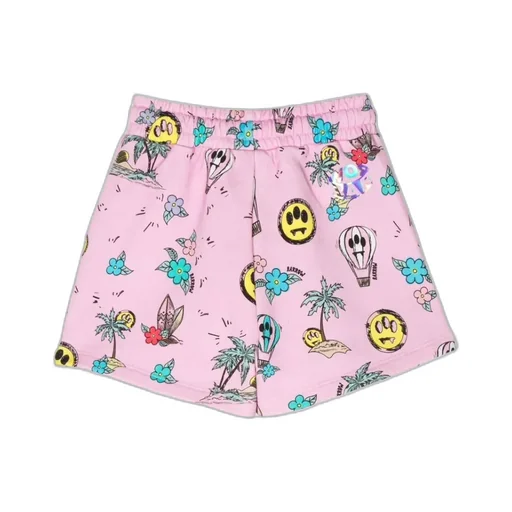 Graphic-Print Track Shorts