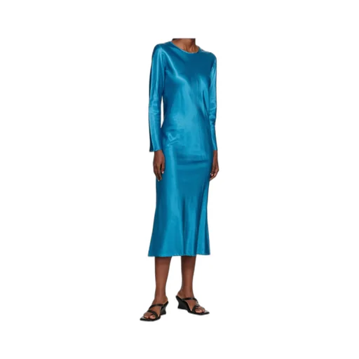 Round Neck Long Sleeve Dress