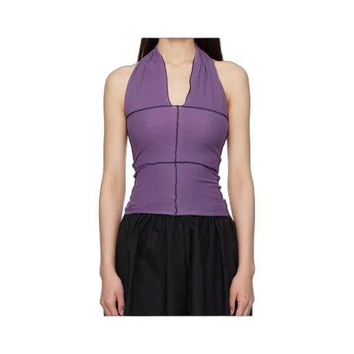 Halterneck Panelled Top