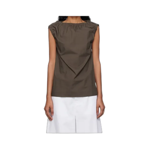 Gathered-Sleeve Top
