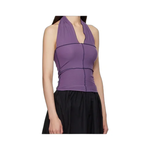 Halterneck Panelled Top