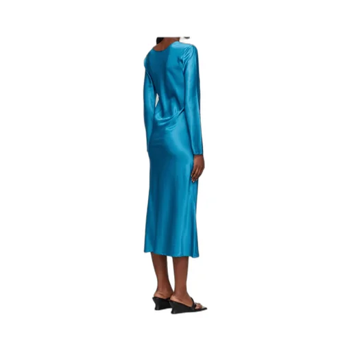 Round Neck Long Sleeve Dress