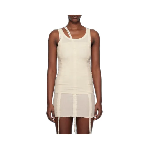 Heart-Embroidered Tank Top
