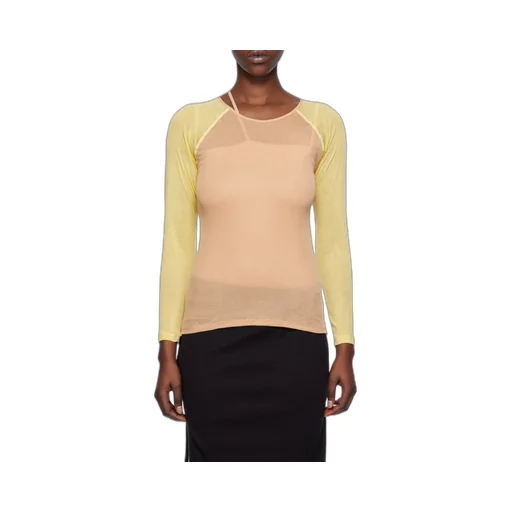 Round Collar And Long-Sleeved T-Shirt