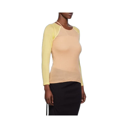 Round Collar And Long-Sleeved T-Shirt