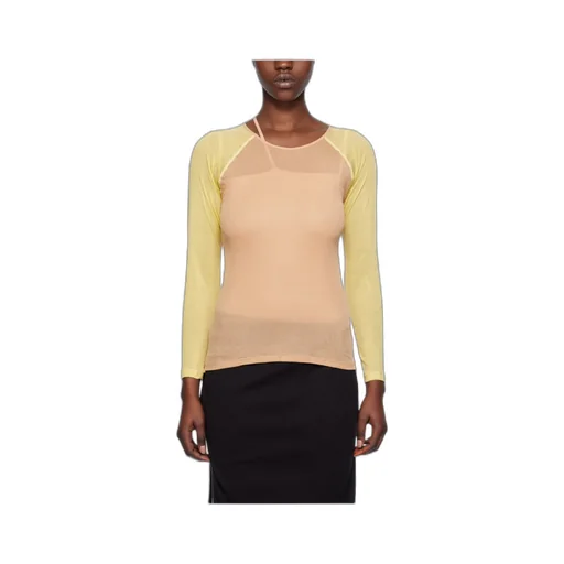 Round Collar And Long-Sleeved T-Shirt