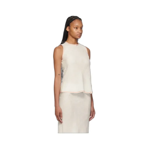 Contrast-Sewn Vest