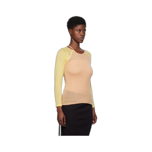 Round Collar And Long-Sleeved T-Shirt