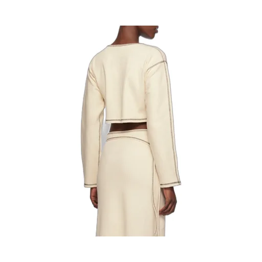 Round Collar And Long-Sleeved T-Shirt