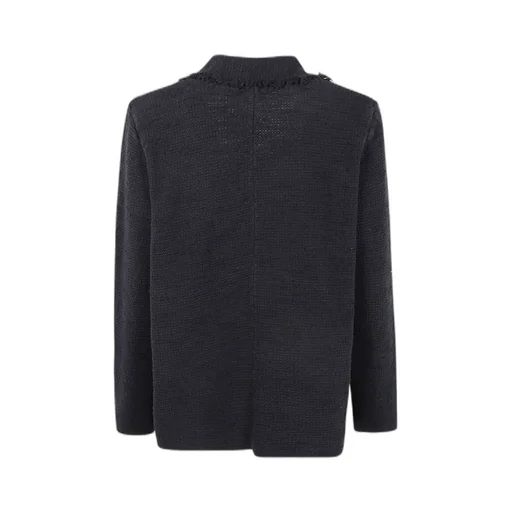 Long-Sleeved Knitted Cardigan