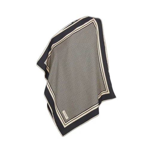 Asymmetric Monogrammed Scarf Top