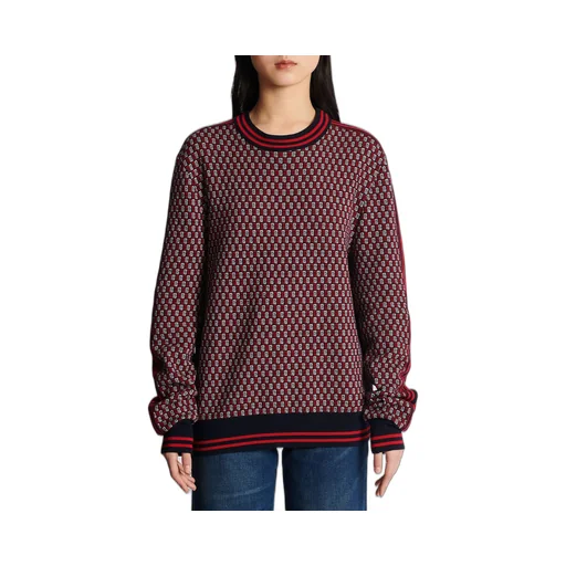 Cropped Monogrammed Knit Jumper