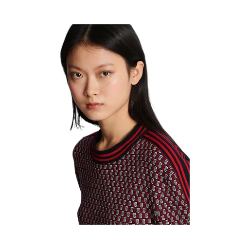 Cropped Monogrammed Knit Jumper