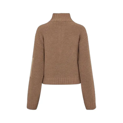 Turtleneck Zip-Up Sweater