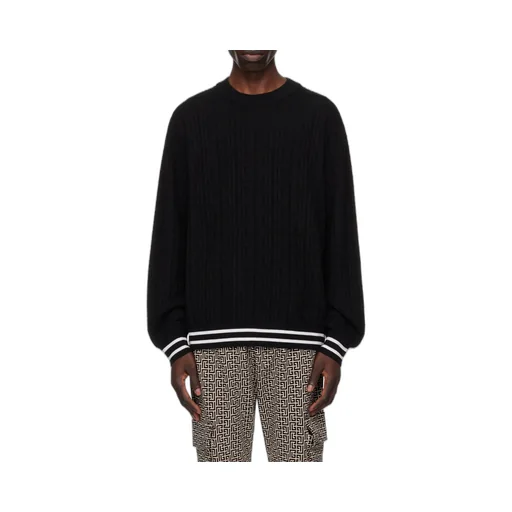 Patterned Jacquard Crewneck Jumper