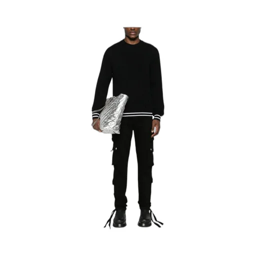 Patterned Jacquard Crewneck Jumper