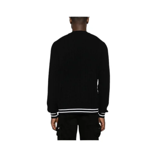 Patterned Jacquard Crewneck Jumper