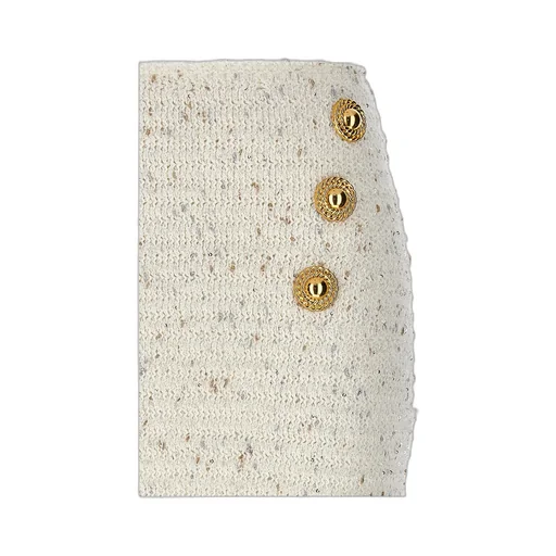 Tweed Fringed Mini Skirt