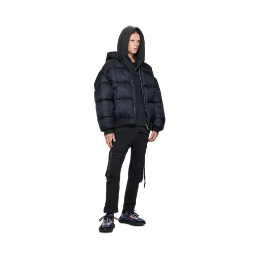 Pb Monogram Hooded Down Jacket
