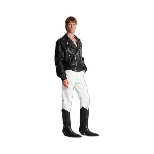 Leather Bomber Jacket
