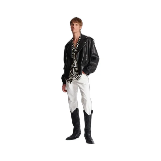 Leather Bomber Jacket